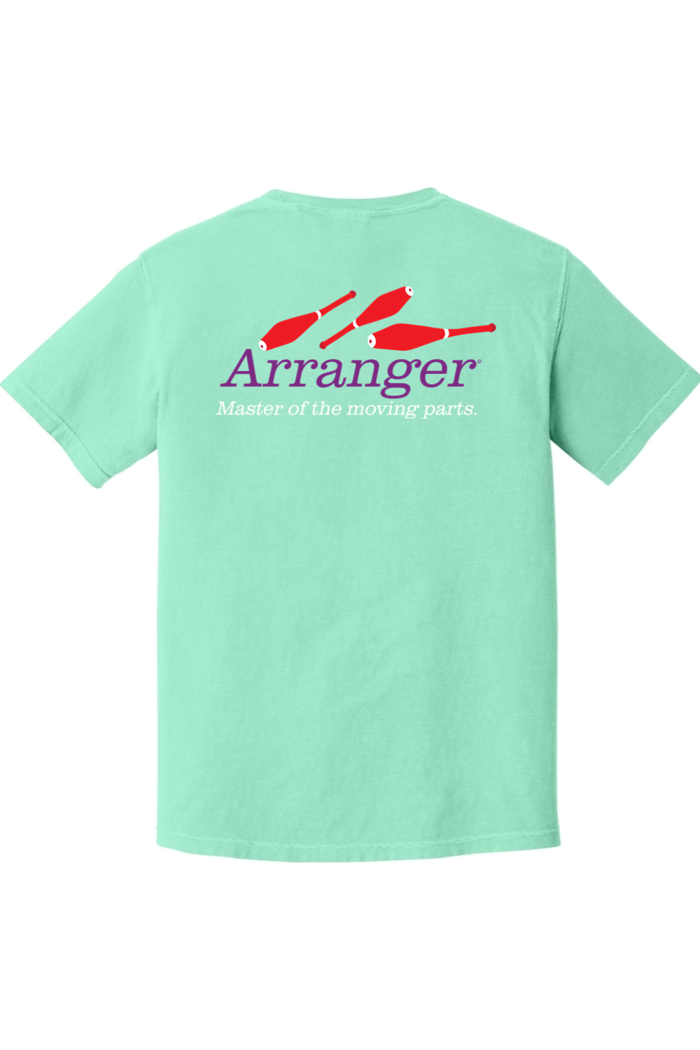 CliftonStrengths t-shirt with Arranger on the Back in Island Reef color