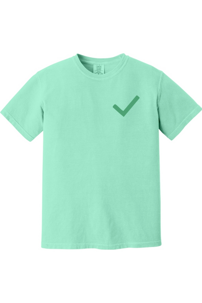 CliftonStrengths t-shirt with Achiever on the front in Island Reef color