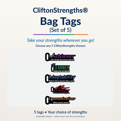 CliftonStrengths Bag Tags (set of 5)